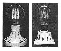 Elektrische lampen uit de beginperiode