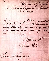 De brief van Corn. de Haan uit 1897