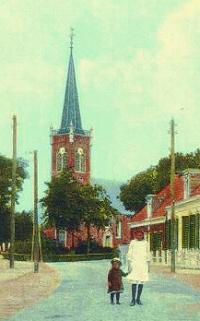 De kerktoren van Roordahuizum, ca. 1915