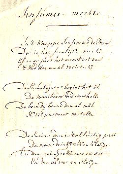 Het originele manuscript Jirnsum 1825